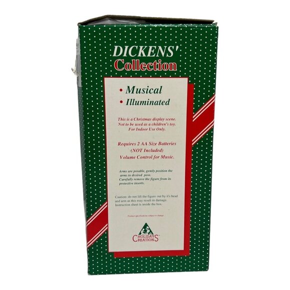 Holiday Creations Dickens Collection Musical Caroler Figure Illuminated Musical - Picture 2 of 16
